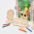 Casita educativa de madera - ZOO WORLD