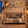 BusyKids Mapa del mundo de madera con figuras magnéticas de animales
