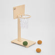 BusyKids Canasta de baloncesto infantil de madera para suelo