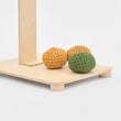 BusyKids Canasta de baloncesto infantil de madera para suelo
