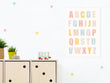 BusyKids Cuadro en lienzo ALPHABET para la habitación infantil