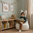 Puf infantil Mommy Rabbit – tejido FLUFFY suave y esponjoso