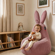 Puf infantil Mommy Rabbit – tejido de pana FEEL suave y resistente