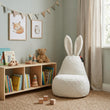 Puf infantil Mommy Rabbit – tejido FLUFFY suave y esponjoso