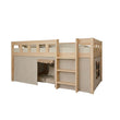BusyKids Cortina de algodón para cama alta baja