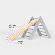 Conjunto - Triángulo Pikler + tabla de doble cara + balancín de equilibrio