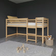 BusyKids Cama alta baja LUFFY con escalera 90 x 200 cm