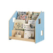 Estantería de libros / Biblioteca Montessori - Color azul claro / rosa