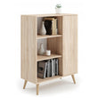 Cómoda FONDI de estilo loft con patas de madera