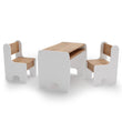 Conjunto de muebles infantiles TIMI: mesa con una o dos sillas