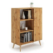 Cómoda FONDI de estilo loft con patas de madera