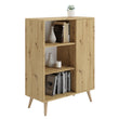 Cómoda FONDI de estilo loft con patas de madera