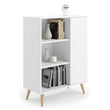 Cómoda FONDI de estilo loft con patas de madera