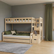 BusyKids FOXY-MAX litera con escalera de almacenaje 90 x 200 / 120 x 200 cm