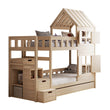 BusyKids Litera DREAM-HOUSE con escalera y espacio de almacenamiento 200x90 cm