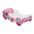 Cama infantil PRINCESS con diseño gráfico y colchón - 140 x 70 / 160 x 80 cm