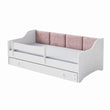 Cama infantil ERYK-ONE con paneles suaves y cajón de almacenamiento