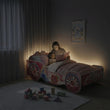 Cama infantil PRINCESS con diseño gráfico y colchón - 140 x 70 / 160 x 80 cm