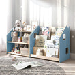 Estantería de libros / Biblioteca Montessori - Color azul claro / rosa