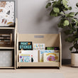 Estantería de libros de doble cara con ruedas de BusyKids - natural