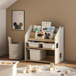 Estantería Montessori 2 en 1 polivalente - Color blanco