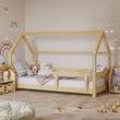 Cama infantil en forma de casita BusyKids KIKI-HOUSE con barandilla de seguridad