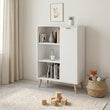 Cómoda FONDI de estilo loft con patas de madera