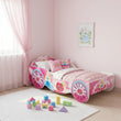 Cama infantil PRINCESS con diseño gráfico y colchón - 140 x 70 / 160 x 80 cm