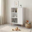 Cómoda FONDI de estilo loft con patas de madera