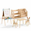 Estantería de libros + de juguetes + Mesa con 2 sillas + Caballete — Conjunto BusyKids