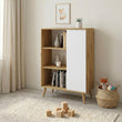 Cómoda FONDI de estilo loft con patas de madera