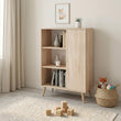 Cómoda FONDI de estilo loft con patas de madera