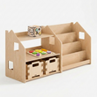 Estantería de libros + de juguetes + Caja de juguetes ×2 + contenido a elegir, Conjunto BusyKids · Cubo de actividades y encajable [fill:cube]