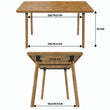 Mesa rectangular BusyKids de roble macizo