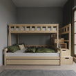 BusyKids FOXY-MAX litera con escalera de almacenaje 90 x 200 / 120 x 200 cm