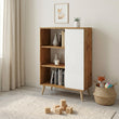 Cómoda FONDI de estilo loft con patas de madera