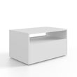 Mesa de centro LINO con ruedas y cajón – mesa moderna para salón