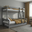 Litera BusyKids LUMI con escalera frontal 90 x 200 / 120 x 200 cm