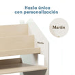 Estantería Montessori 2 en 1 polivalente - Color blanco