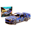 Maqueta 3D de madera Coche deportivo tipo muscle car BusyKids