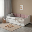Cama infantil ERYK-ONE con paneles suaves y cajón de almacenamiento