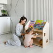 Estantería Montessori 2 en 1 polivalente