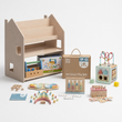Estantería 2 en 1 + Caja Montessori desde 36 meses + contenido a elegir — Conjunto BusyKids · Taller [fill:workshop]