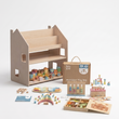 Estantería 2 en 1 + Caja Montessori desde 36 meses + contenido a elegir, Conjunto BusyKids · Historia: bosque y vías [fill:story]