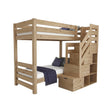 BusyKids Litera MIRA-MAX 2 en 1 con escalera frontal con almacenamiento 90 x 200 cm