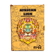 Puzzle de madera con forma León africano A4 BusyKids