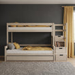 Litera BusyKids LUMI-MAX con escalera de almacenaje 90 x 200 / 120 x 200 cm