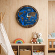 Reloj de pared BusyKids Mapa del Mundo