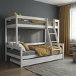 Litera BusyKids LUMI con escalera frontal 90 x 200 / 120 x 200 cm