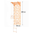 Set completo BusyKids Climbway TRIO MAX 6 en 1: pared de escalada, escritorio y accesorios
